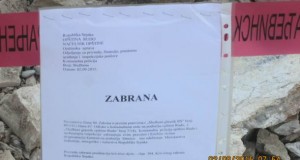 Zabrana iskopavanja kamenih ploča na lokalitetu Strmice